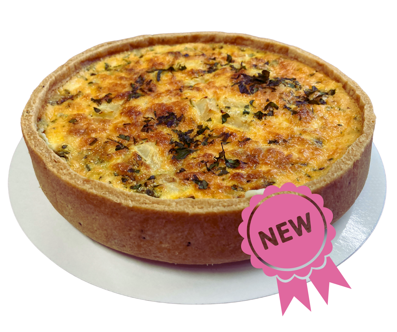 Quiche met knolselder en geitenkaas