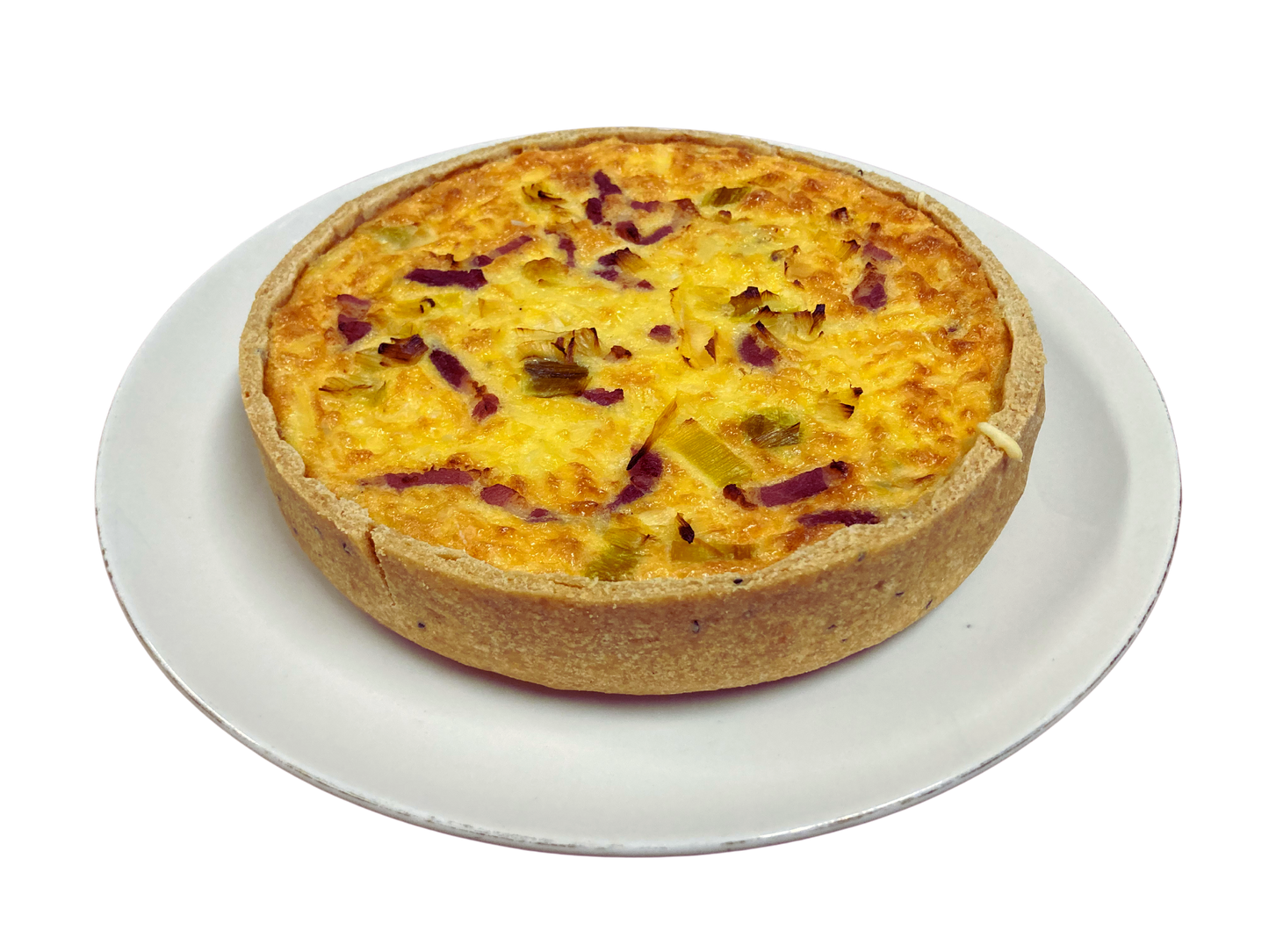 Quiche met prei en spek