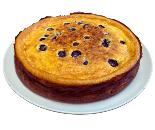 Cheesecake met blauwe bessen