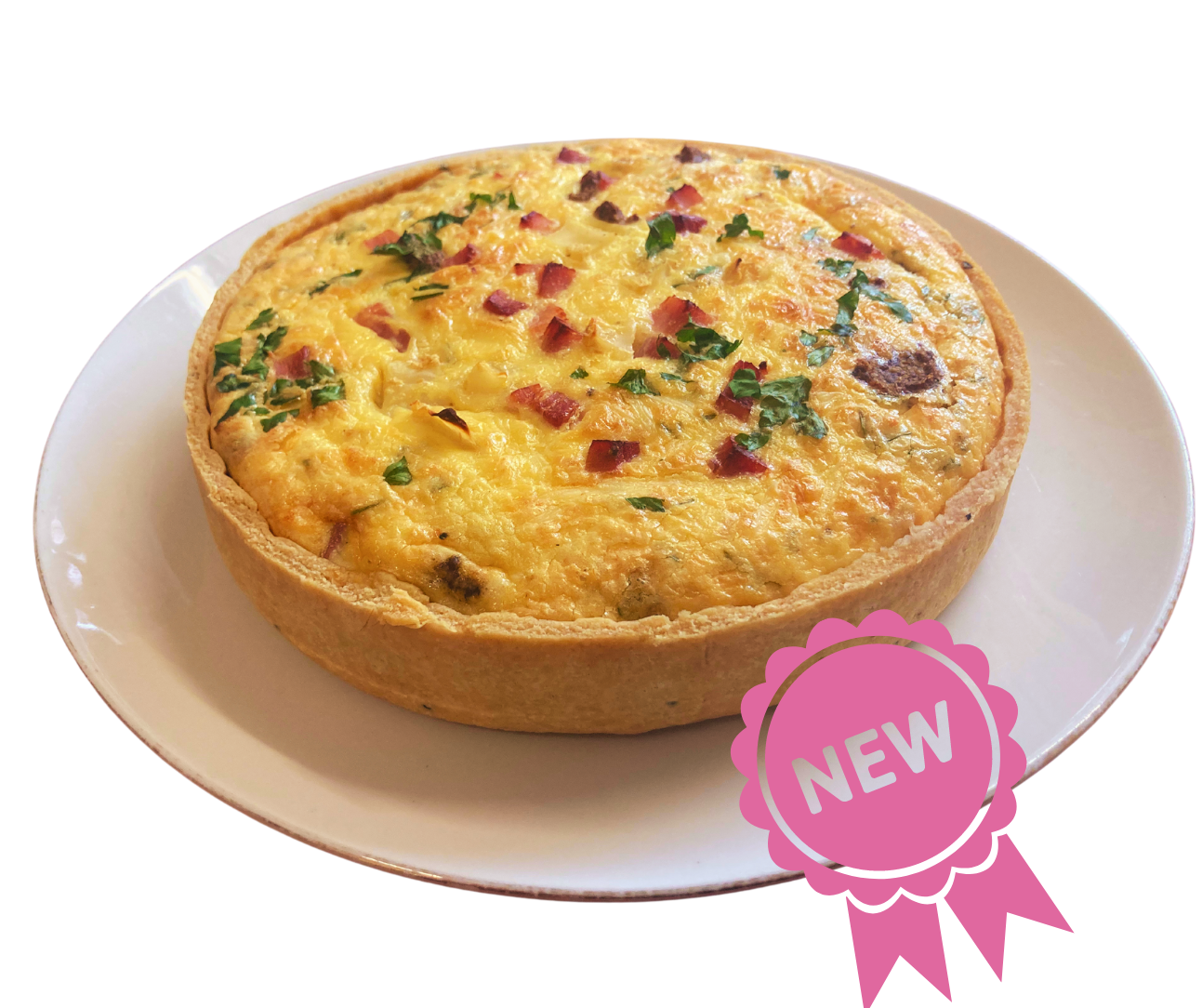 Quiche met knolselder en ham