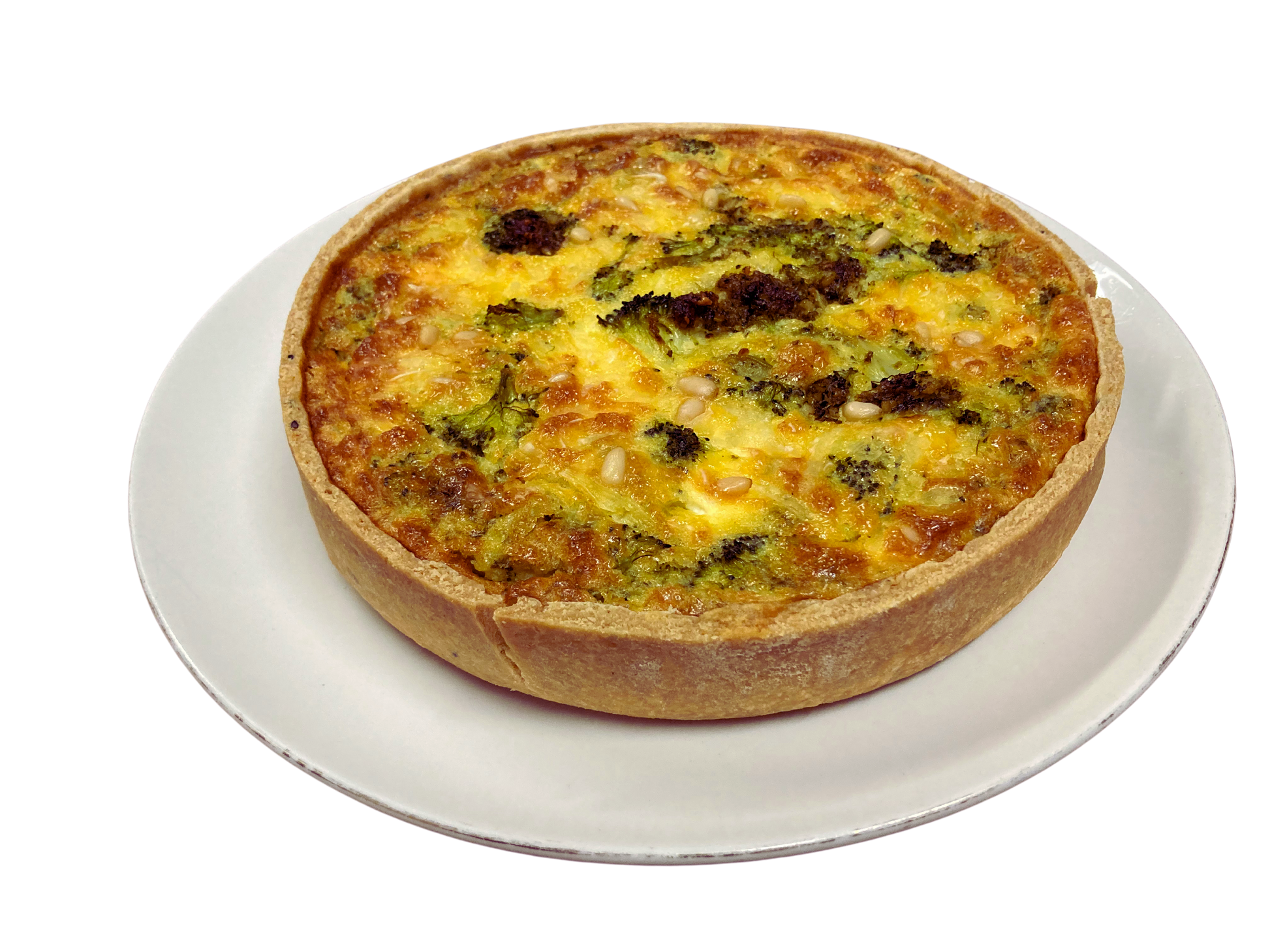 Quiche met broccoli en geitenkaas