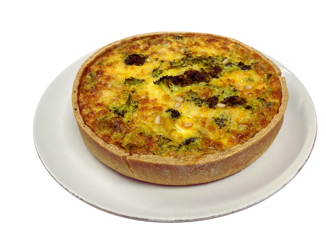 Quiche met broccoli en geitenkaas