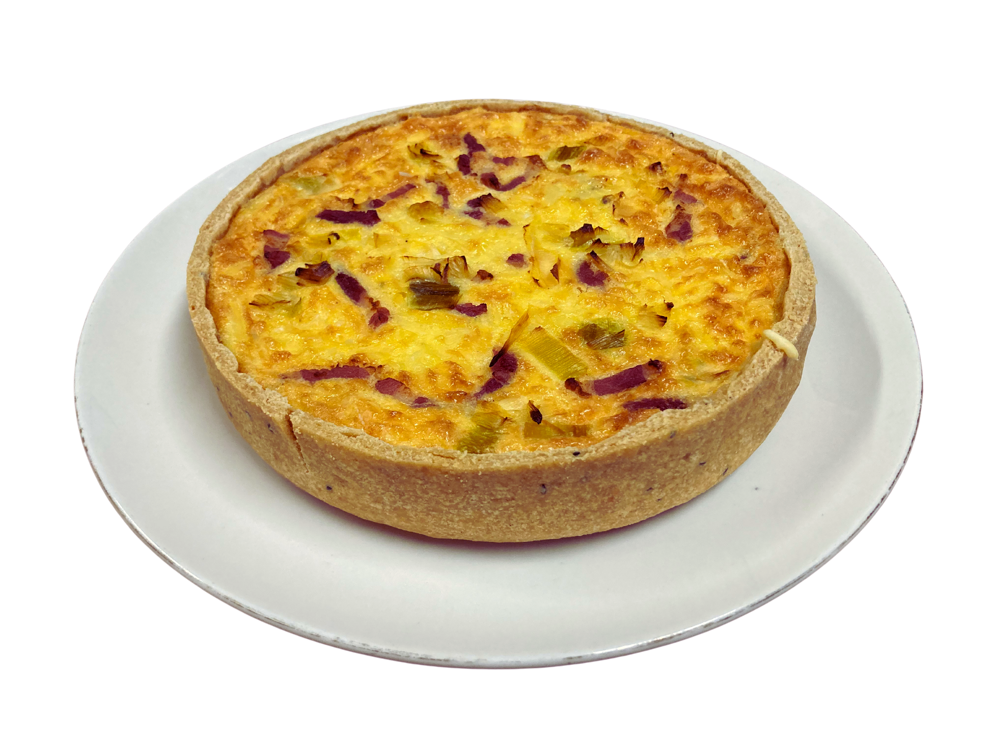 Quiche met prei en spek