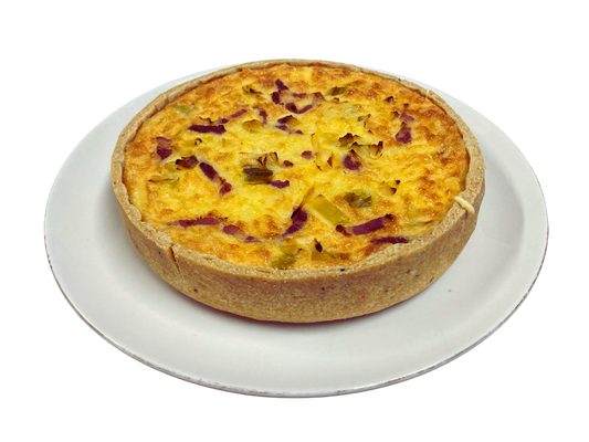 Quiche met prei en spek