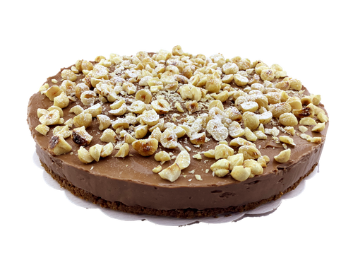 Cheesecake met chocolade en hazelnoot