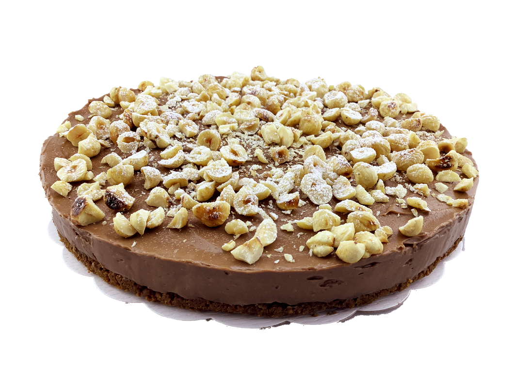 Cheesecake met chocolade en hazelnoot