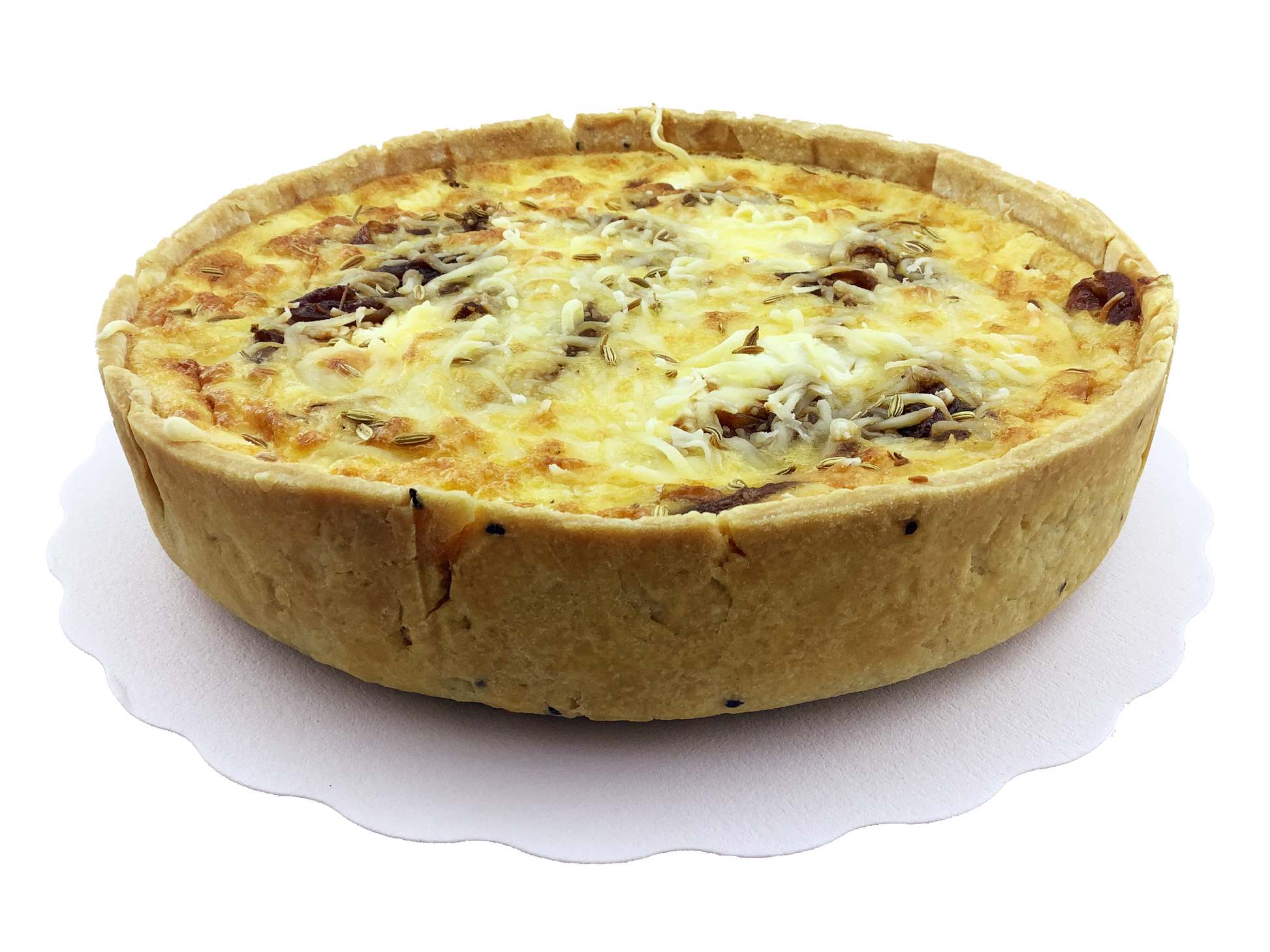 Quiche met gekarameliseerde rode ui