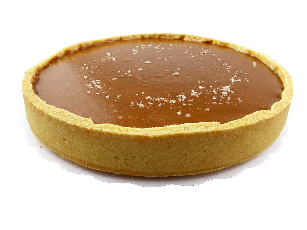 Chocolade truffeltaart met gezouten karamel