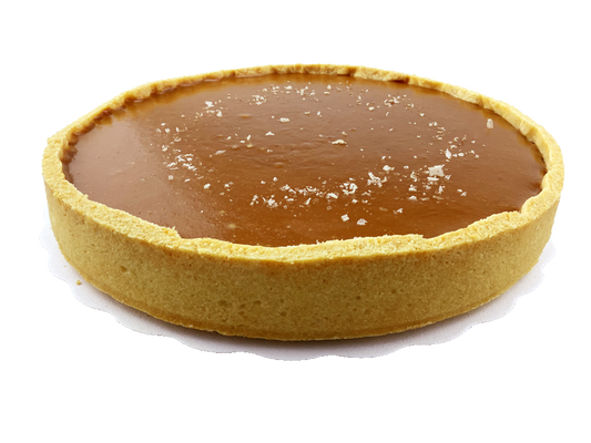 Chocolade truffeltaart met gezouten karamel